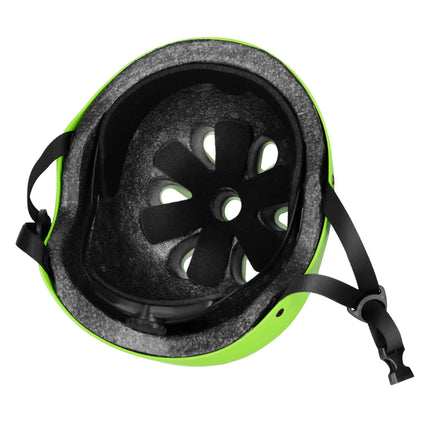 Helma na brusle, nastavitelné kolečko, zelená M 55–58 cm