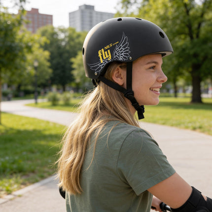 Skate Helmet, Gold, S 52-56 cm, Dial Fit, 11 Vents