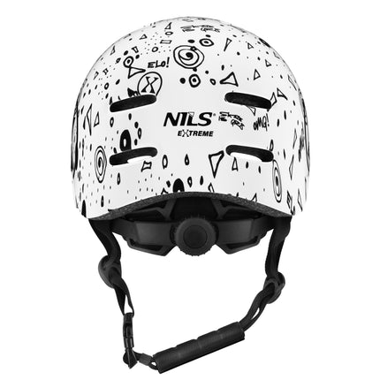 Helma na brusle, bílá, M (55-58cm), lehká, 10 průduchů