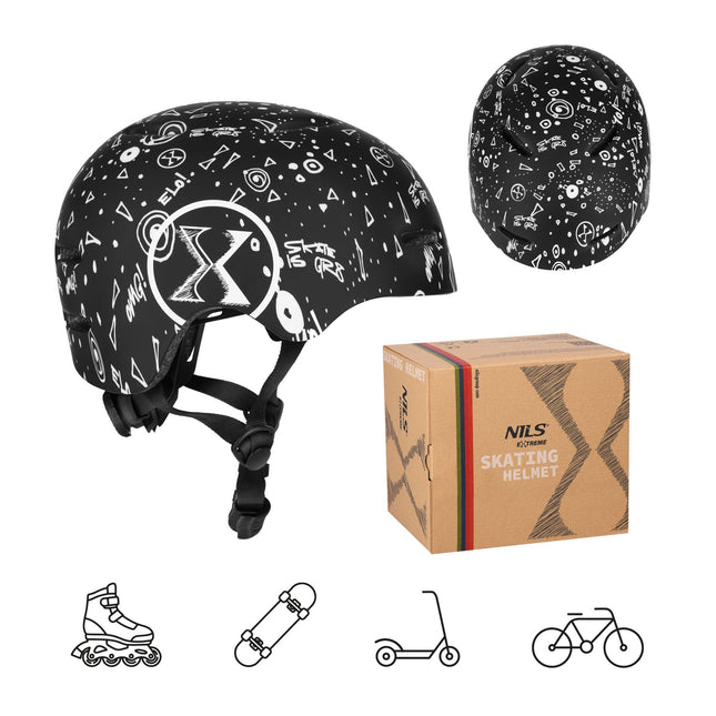 Helma na brusle XS (48-52cm) černá, lehká a bezpečná