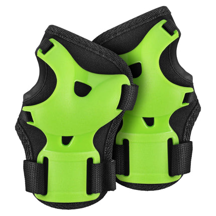 Skate Protective Gear Set, Wrist Elbow Knee, Green M