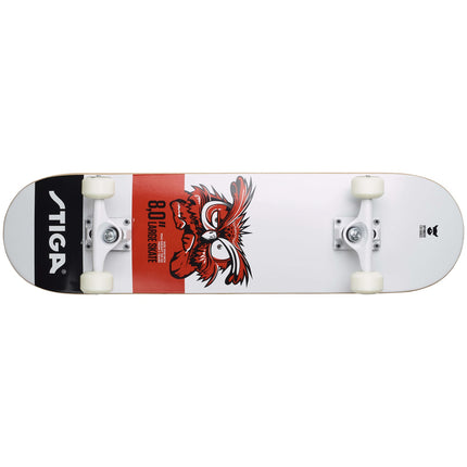 Skateboard Owl 8.0 bílá