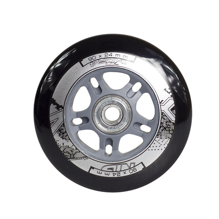Kolečka na skateboard 90x24 82A a ložiska ABEC-9, sada