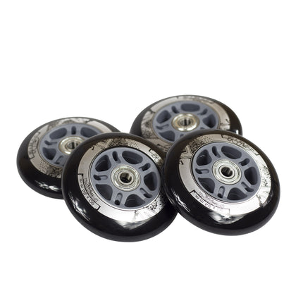 Kolečka na skateboard 90x24 82A a ložiska ABEC-9, sada