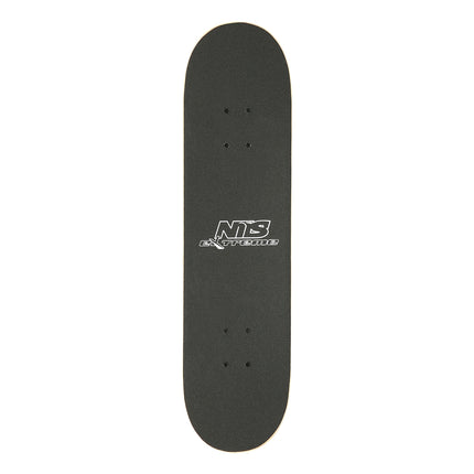 Skateboard s barevným motivem červů, jednoduchá deska