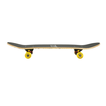 Skateboard s barevným motivem červů, jednoduchá deska