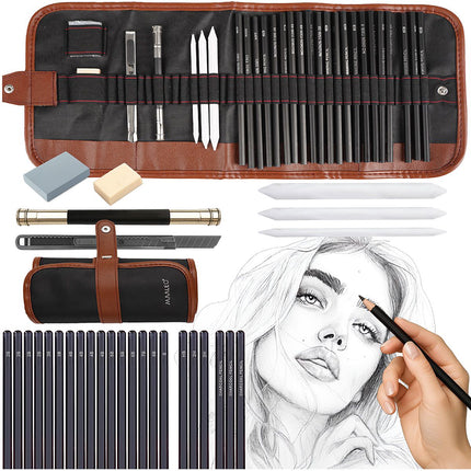 Sketching Set, 29 Pieces, Artist Essentials