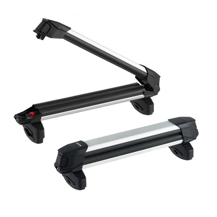 Ski and Snowboard Roof Rack, 4 Skis or 2 Boards, Lock