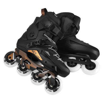 Slalom Inline Skates, Black, Size 43, 80mm