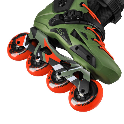 Slalom Inline Skates, Green, Size 41, 80mm