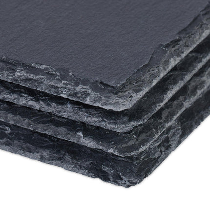 Slate Serving Plates Set of 4, 26x16 cm