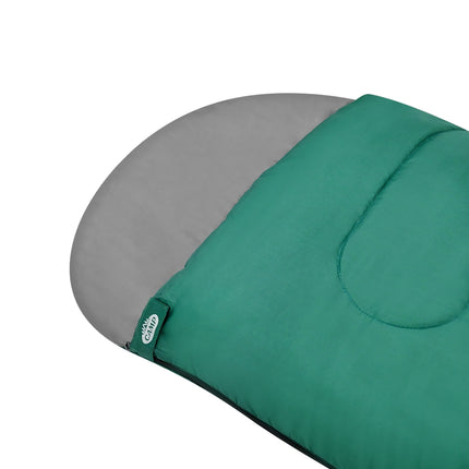 Sleeping Bag, Green-Gray, Size L, Lightweight