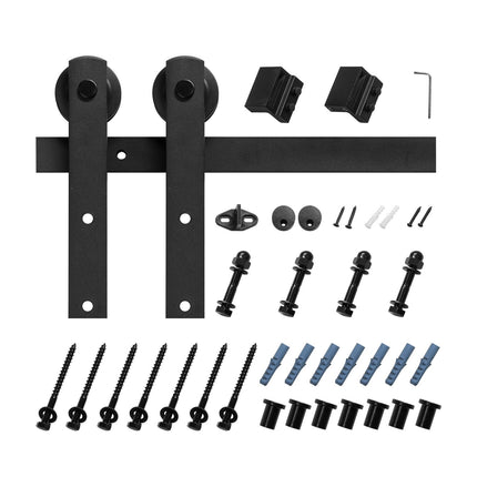 Sliding Barn Door Hardware Kit, 10FT Track, 330 lb, Black