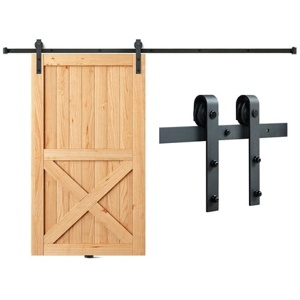 Sliding Barn Door Hardware Kit, 10ft Track, 330lb