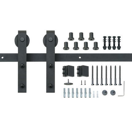 Sliding Barn Door Hardware Kit, 10ft Track, 330lb