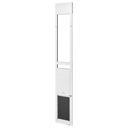 Sliding Glass Dog Door, Adjustable 75.9–80.7 in, Lock
