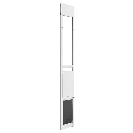 Sliding Glass Dog Door, Adjustable 75.9–80.7 in, Lock