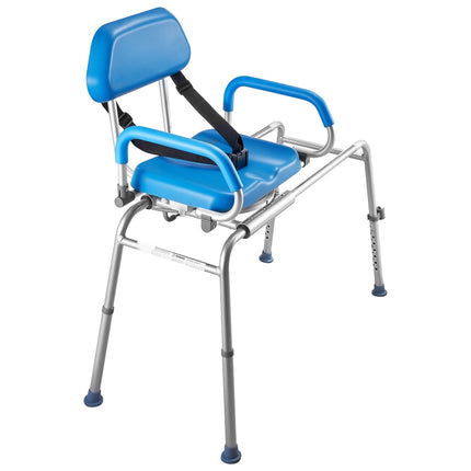 Sliding Shower Chair, 330 lb Swivel Tub Transfer Bench
