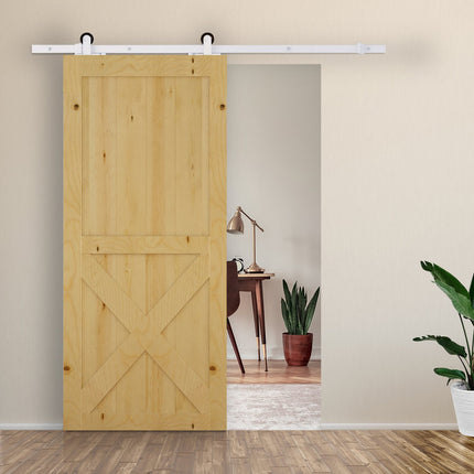 Systém posuvných dveří 183 cm, uhlíková ocel, kompletní sada