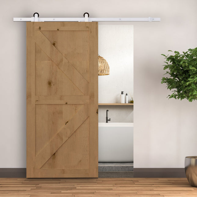 Systém posuvných dveří 183 cm, uhlíková ocel, kompletní sada