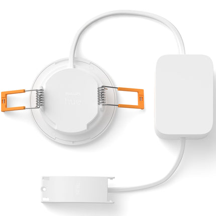 Úzký downlight S 90mm White and Color Ambiance bílá, 3 ks