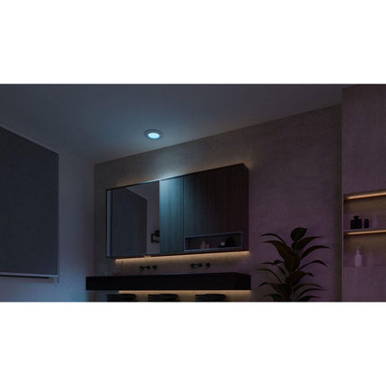 Úzký downlight S 90mm White and Color Ambiance bílá, 3 ks
