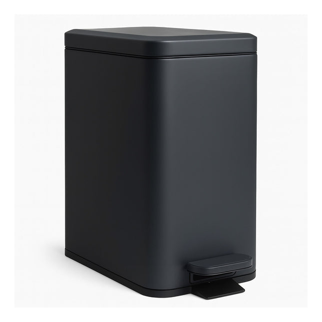 Úzký pedálový koš, 10L – tlumené zavírání, bezdotykový