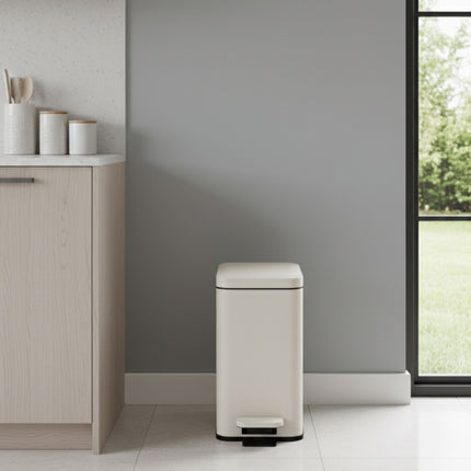 Slim Pedal Bin, 10L – Soft-Close, Hands-Free