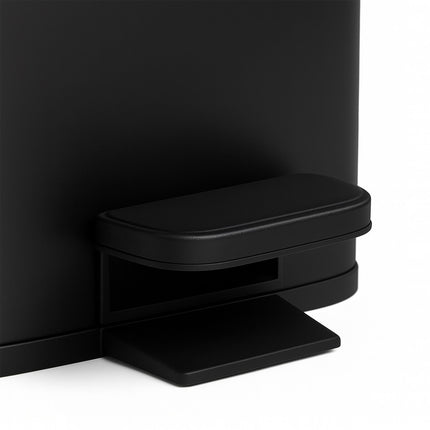 Úzký pedálový koš, 10L – tlumené zavírání, bezdotykový design