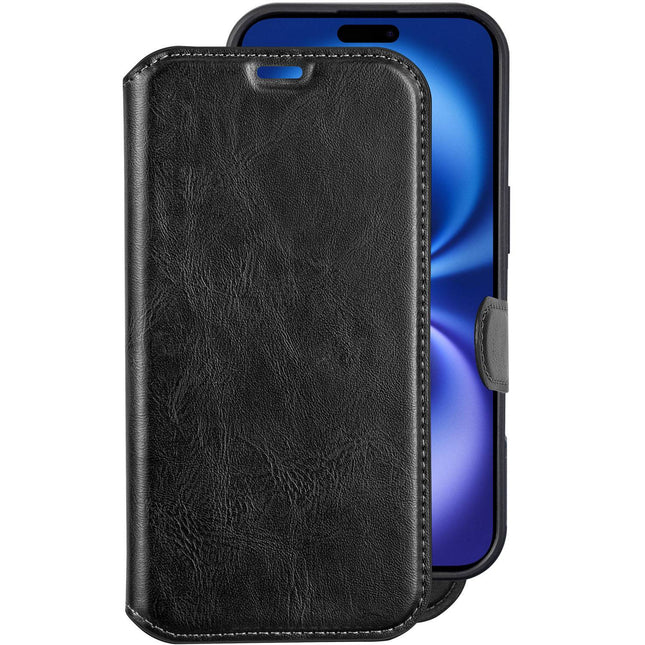 Úzké pouzdro peněženka pro iPhone 17, design 2v1