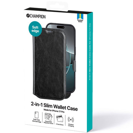 Úzké pouzdro peněženka pro iPhone 17 Pro