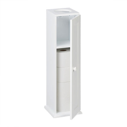 Slim toilet cabinet with 2 shelves