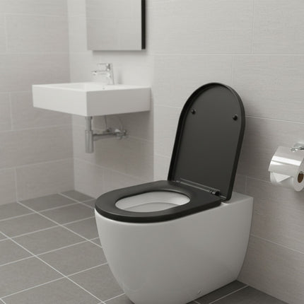 Duroplastové WC sedátko se zpomalovacím sklápěním, snímatelné, univerzální