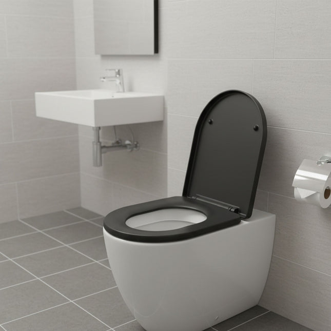 Duroplastové WC sedátko se zpomalovacím sklápěním, snímatelné, univerzální