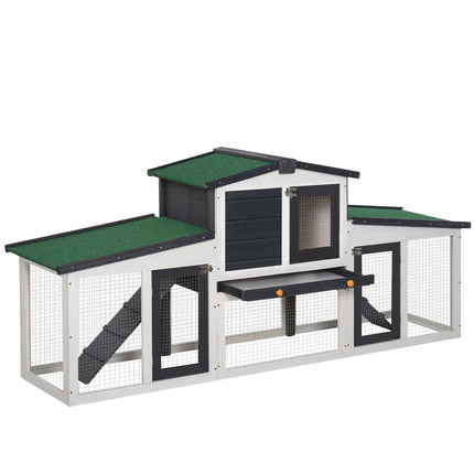 Small animal house, double-decked spruce, weatherproof roof