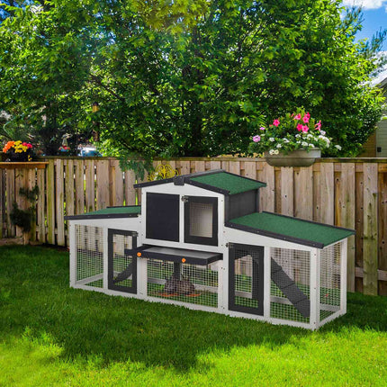 Small animal house, double-decked spruce, weatherproof roof