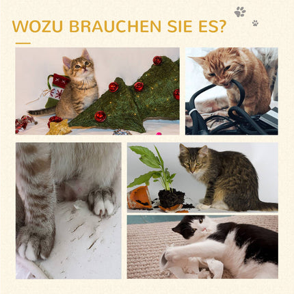 Škrabadlo pro kočky s jutou a hracím míčkem, 49 cm