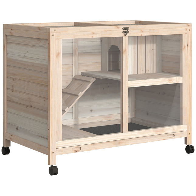Klec pro morčata 91.5x53.3x73 cm, mrazuvzdorné smrkové dřevo
