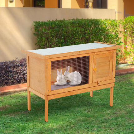 Klec pro drobná zvířata odolná proti povětrnosti, dřevo a kov, 90x45x65 cm