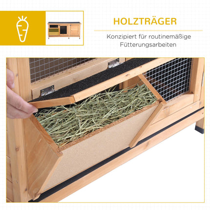 Domek pro drobná zvířata s taškovou a asfaltovou střechou, 112x50x54cm