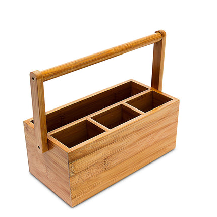 Malý bambusový úložný box s madlem