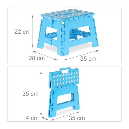 Small folding stool blue