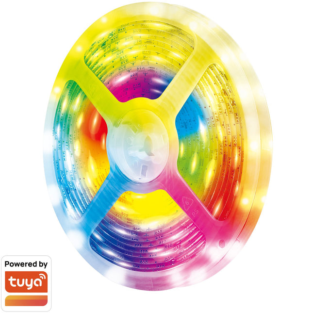 Chytrý digitální RGB LED pásek adresovatelný 400 lm 5m LED WiFi Tuya
