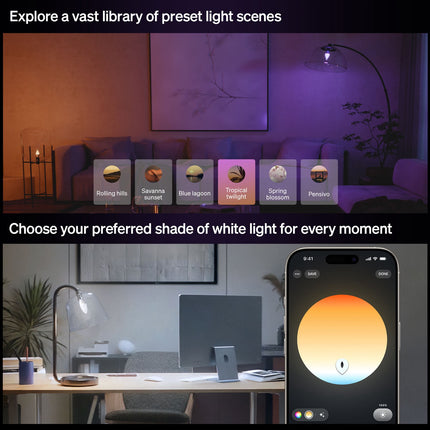 Chytrá LED žárovka E14, bílá a barevná, 470 lm, 1 ks
