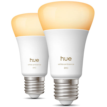 Chytrá LED žárovka E27 810lm, bílé ambiente, 2 ks