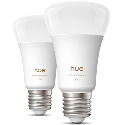 Chytrá LED žárovka E27 810lm, bílé ambiente, 2 ks