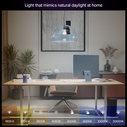 Smart LED Bulbs, E27 Color, 1100 lm, 2-Pack