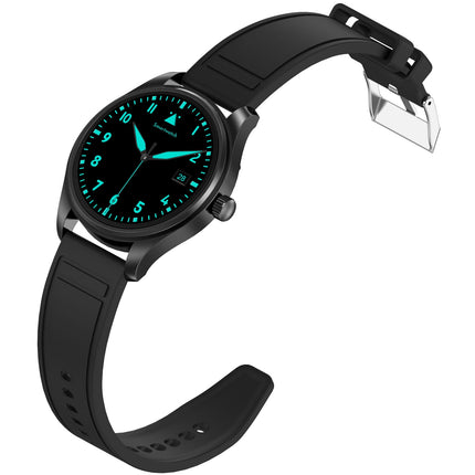 Chytré hodinky 1.32-Inch AMOLED, kulaté, přijímání hovorů, černá