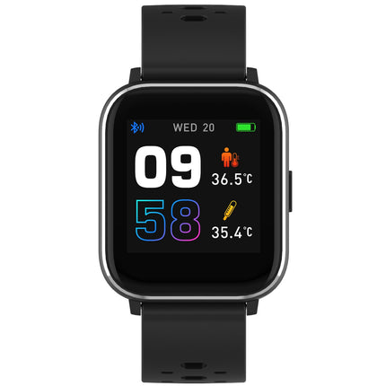 Smartwatch mit Temperatur, Sauerstoff und Herzfrequenz