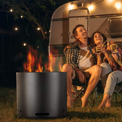 Smokeless Fire Pit, 15-Inch Wood Burning, Ash Pan